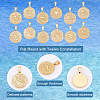 12Pcs 304 Stainless Steel Pendants STAS-UN0032-34-4