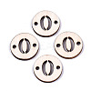 Unfinished Natural Poplar Wood Links Connectors WOOD-S045-138A-3