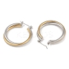 Ion Plating(IP) 201 Stainless Steel Hoop Earrings LS-EJEW-I309-40G-2