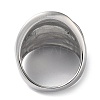 Non-Tarnish 304 Stainless Steel Wide Band Rings for Women RJEW-P095-03P-3