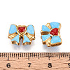 Ion Plating(IP) 304 Stainless Steel Enamel Beads STAS-N114-23H-G-3