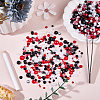 1 Box Half Round Resin & ABS Imitation Pearl Cabochons DIY-CP0012-96A-3