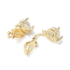 Brass Clip-on Earring Findings for Women EJEW-V002-04G-01-2