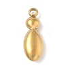 304 Stainless Steel Initial Pendants STAS-S186-12I-G-1