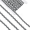 24.5~25 yards Two Tone Polyester Wave Lace Trim Ribbon OCOR-GF0004-35B-1