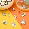 100Pcs 10 Styles Tibetan Style Alloy Pendants TIBEP-CJ0002-55-5