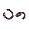 Spray Painted Iron Open Jump Rings IFIN-T017-04B-02-3