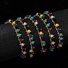 3.28 Feet Handmade Glass Beaded Chains X-AJEW-P061-A03-5