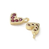 Brass Micro Pave Cubic Zirconia Charms RB-I078-66G-NR-1-2
