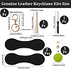 DIY Leather Keychain Making Kits AJEW-WH20020-345G-15-2