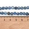 Natural Devil Blue Aquamarine Beads Strands G-P629-A02-04-5