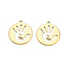 Ion Plating(IP) 201 Stainless Steel Pendants STAS-T063-183G-2