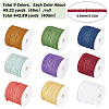 9 Rolls 9 Colors Nylon Braided Cord NWIR-SC0001-06-2
