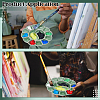 1Pc Porcelain Watercolor Oil Palette AJEW-BC0009-31-5