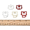 30Pcs 5 Style Spray Painted Alloy Pendants ENAM-FS0002-93-5