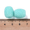 Opaque Resin European Jelly Colored Beads RESI-B025-02A-10-3