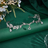 Alloy Rhinestone Teardrop Hair Bands AJEW-WH0434-53P-4