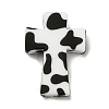 Cross with Cow Silicone Focal Beads SIL-G006-02D-1