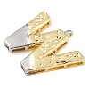 Brass Pendants PALLOY-S036-01G-W-2