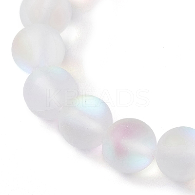 Beach Dolphin Dyed Synthetic Turquoise Bead Bracelets BJEW-JB10251-03-1