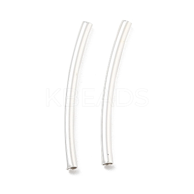 Brass Curved Tube Beads KK-B120-04B-S-1