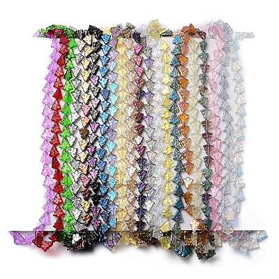 Electroplate Glass Beads Strands EGLA-C002-M-1