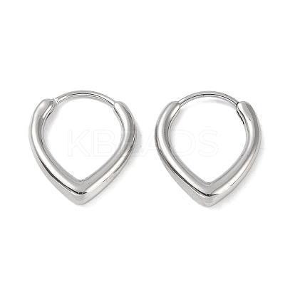 Non-Tarnish 316 Surgical Stainless Steel Hoop Earrings for Women EJEW-P274-18D-P-1