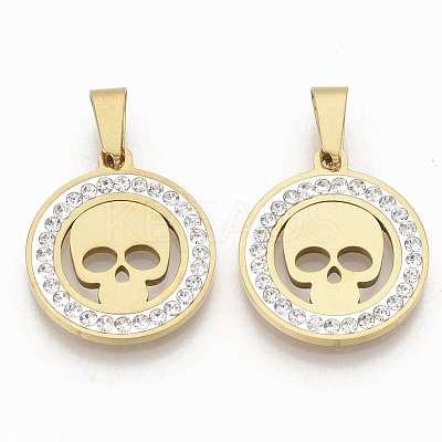 201 Stainless Steel Pendants STAS-N089-41G-1