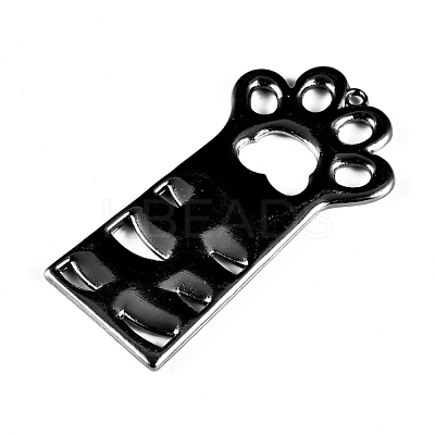 Alloy Open Back Bezel Pendants PALLOY-M184-01B-RS-1