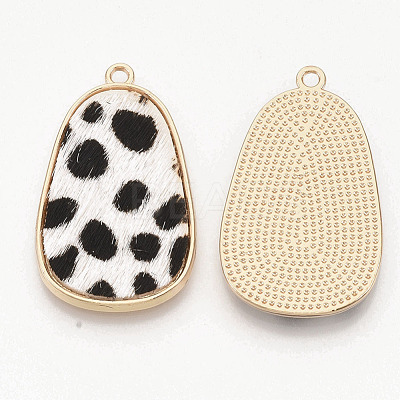Eco-Friendly Cowhide Leather Pendants FIND-N049-03R-1