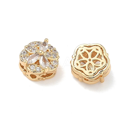 Brass Micro Pave Cubic Zirconia Pendants KK-B172-14G-03-1