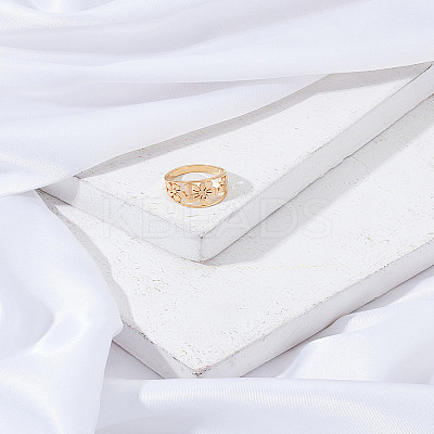 1Pc Stainless Steel Finger Rings RJEW-LP0002-30G-1