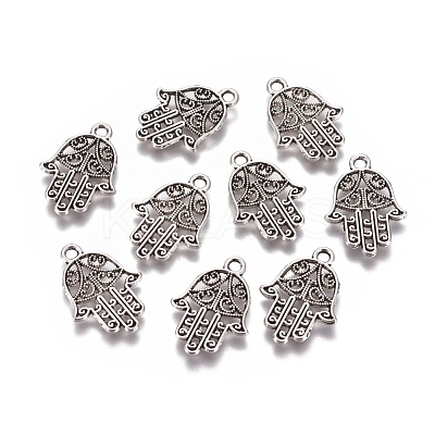 Tibetan Style Alloy Pendants X-TIBE-A36057-AS-RS-1