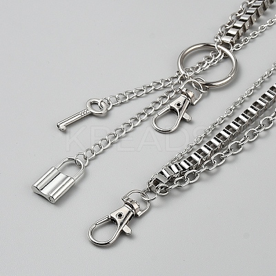 Alloy Triple Layer Trousers Chain HJEW-WH20071-006P-1