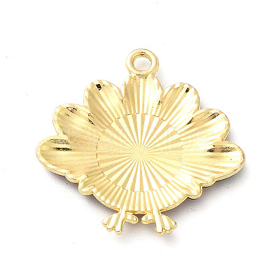 Cute Printed Alloy Pendants ENAM-L040-002B-03-1