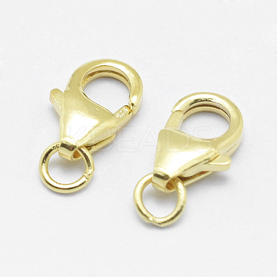925 Sterling Silver Lobster Claw Clasps STER-G019-07-8mm-1