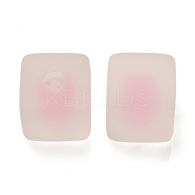 Frosted Acrylic European Beads OACR-G012-14C-1