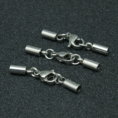 Tarnish Resistant 304 Stainless Steel Tube Cord Ends LS-STAS-I045-49-1