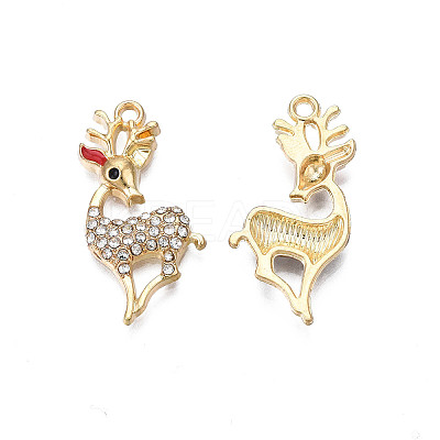 Rack Plating Alloy Enamel Pendants LS-X-ENAM-N055-118-1