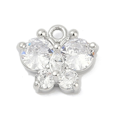 Brass Micro Pave Cubic Zirconia Pendants KK-Z094-16P-02-1