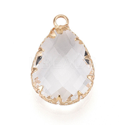 Transparent Glass Pendants KK-N283-02J-G-1