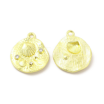 Rack Plating Alloy Crystal Rhinestone Pendants FIND-C018-11LG-1