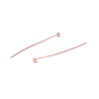 Brass Ball Head Pins KK-WH0058-02C-RG-1