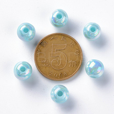 Opaque Acrylic Beads X-MACR-S370-D8mm-A07-1