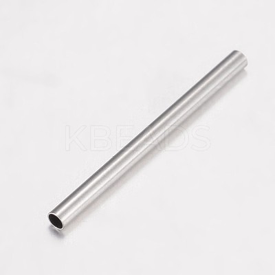 Tarnish Resistant 304 Stainless Steel Tube Beads STAS-P100-05P-1