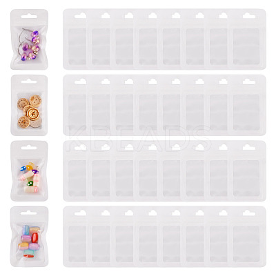 160Pcs Plastic Yin-yang Resealable Bags with Visible Window ABAG-TA0001-94C-1