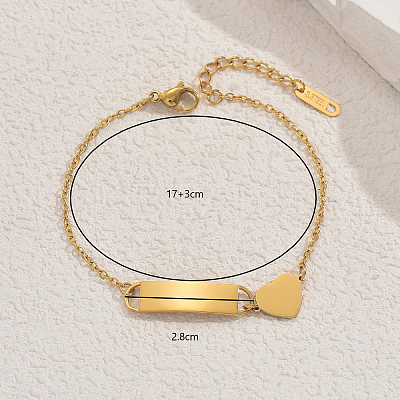 Stainless Steel Link Bracelets IH0298-1