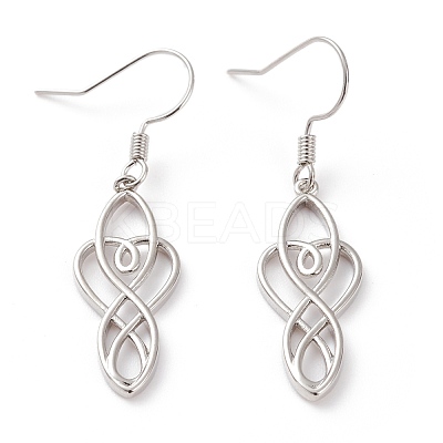 Brass Dangle Earrings EJEW-B002-03P-1