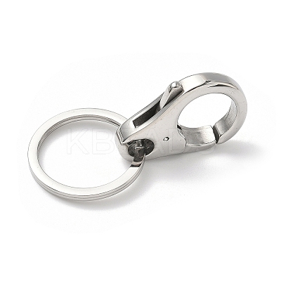 304 Stainless Steel Keychain Rings STAS-H238-01P-1