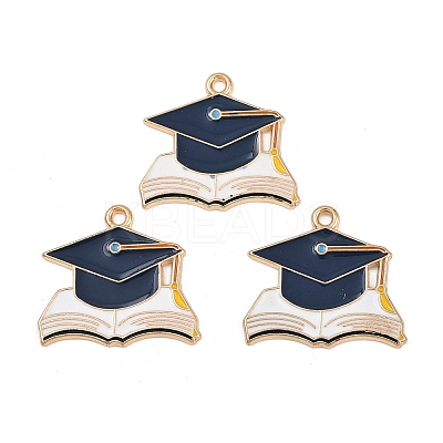 Graduation Season Alloy Enamel Pendants ENAM-V002-01C-KCG-1